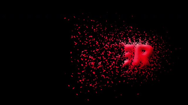 Epic Winner Text Disintegration | Neon Particle Dissolve Animation | Glowing Victory Intro