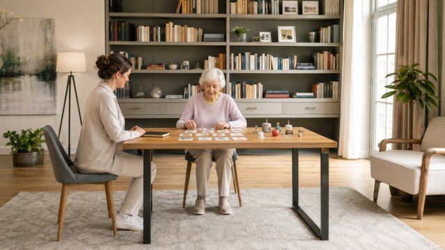 Senior Speech Therapy Session