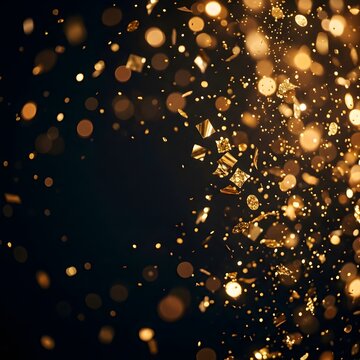 Space with sparkling stars and cosmic dust