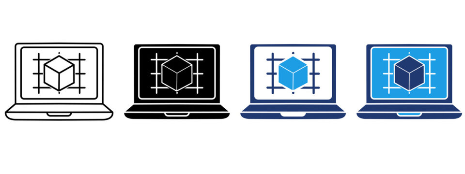 3D Modeling Laptop icon collections. Containing CAD, Digital Art, Dimension, Mesh and more icons.