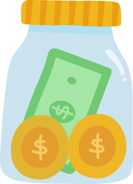 money flat style illustration
