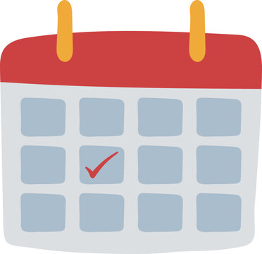 calendar flat style illustration