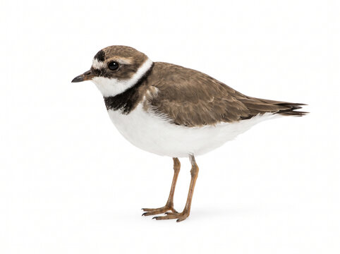 plover bird isolated on white
