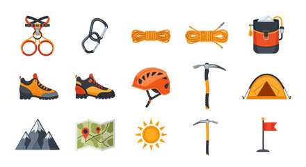 Obraz premium Hiking camping adventure travel outdoor gear.