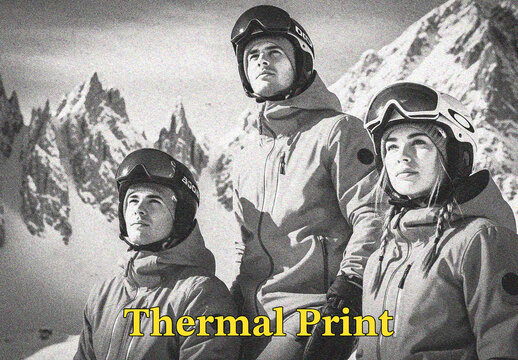 Thermal Print Photo Effect