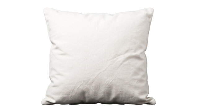 Rectangular pillow with two-tone design isolated PNG, decorative cushion for sofa or bed on transparent background