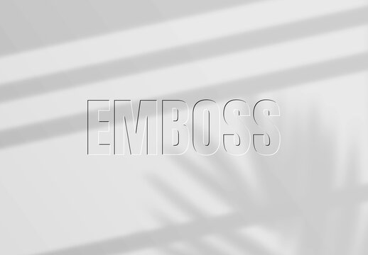 Emboss Text Effect