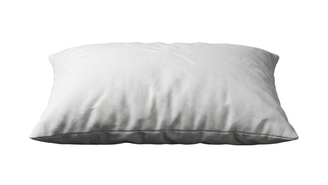 Rectangular pillow with two-tone design isolated PNG, decorative cushion for sofa or bed on transparent background