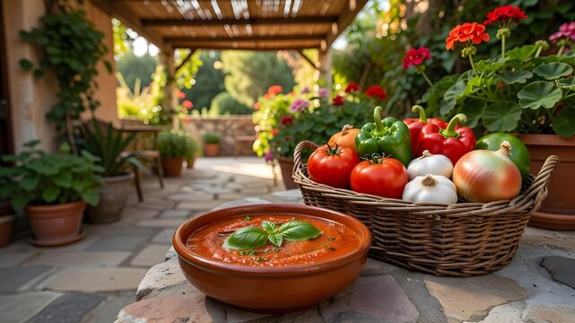 Gazpacho, salutare e fresco piatto estivo per una dieta sana e vegetariana