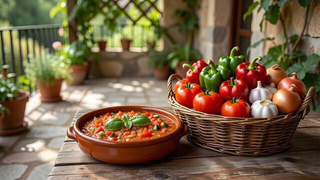 Gazpacho, salutare e fresco piatto estivo per una dieta sana e vegetariana