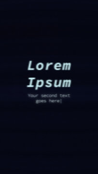 Vertical Retro PC Terminal Title &ndash; Vintage Computer Monitor Typing Effect DOS Screen for Short-Form Video