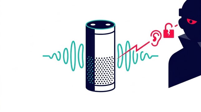 Voice assistants in smart homes face cybersecurity risks as hackers exploit vulnerabilities to invade privacy and access data.