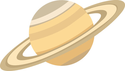 Saturn with Rings for Space Exploration and Astronomy Design © Victory