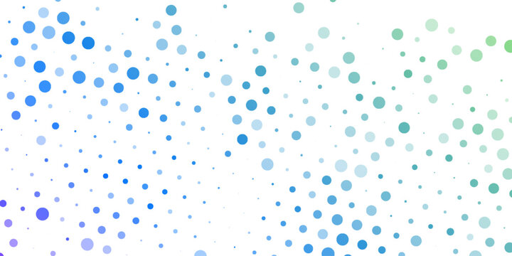 Abstract technologic cyberspace background with colorful dots. Digital pixel gradient circle pattern template for decorative web presentation.