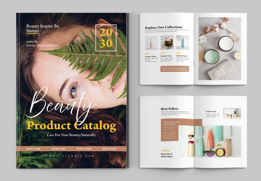 Beauty Product Catalog Template Layout