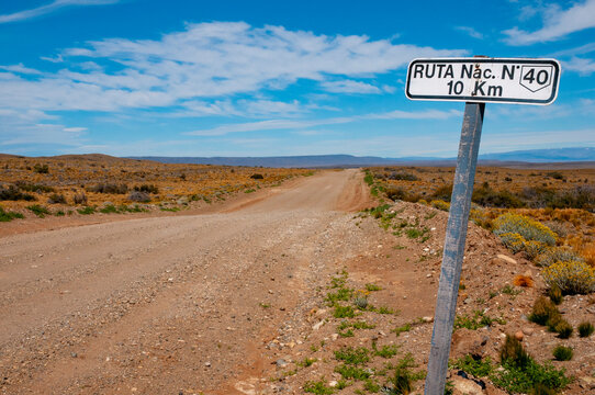 Highway 40 in Patagonia - Argentina