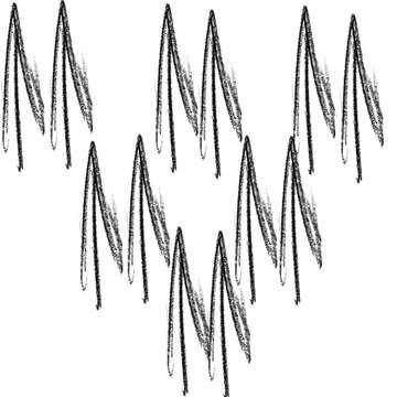  Letter M Scribble Brushes for Procreate & Photoshop | Alphabet Doodle Stamps