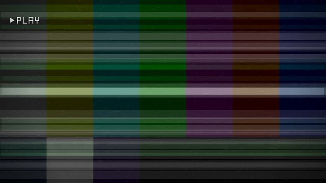 Abstract dark grey noise texture with digital video play symbol and digit five