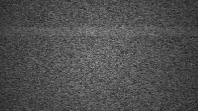 Black and white television static noise texture background with analog signal grain effect