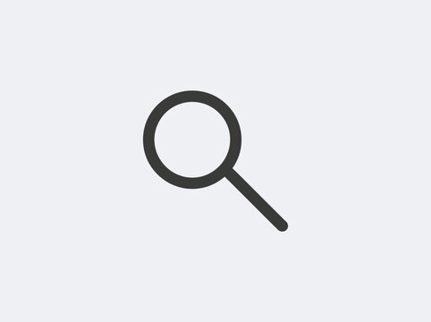 Magnifying glass symbol tool icon.