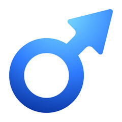Male Symbol 2D © White Flare Graphics