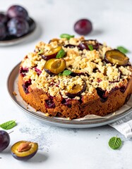 Fototapeta premium Pflaumenkuchen