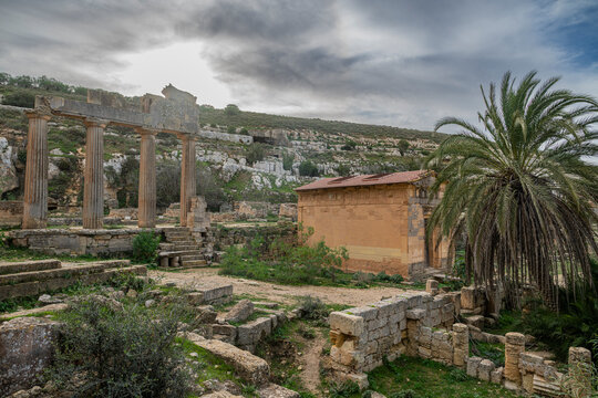 Exploring the ruins of Cyrene in Eastern Libya at UNESCO World Heritage Site