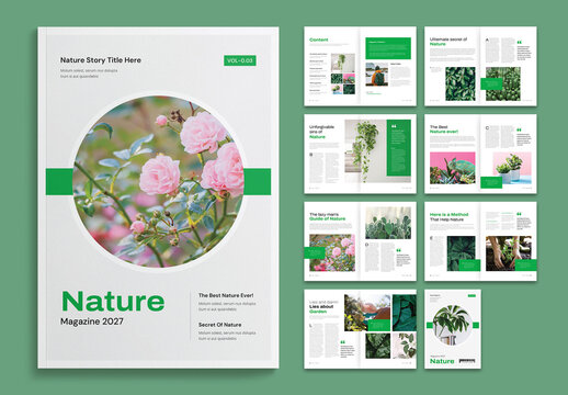 Nature Magazine Layout