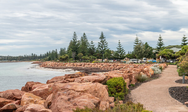 The Rocky Sea Defense Foreshore, Esperance, Western Australia, Australia