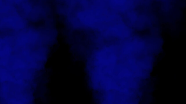 Blue smoke cloud abstract background
