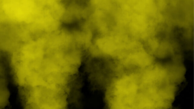 Abstract yellow smoke cloud background