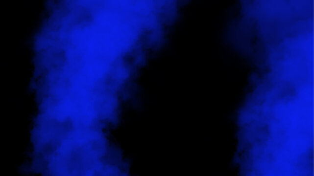 Blue smoke cloud abstract background