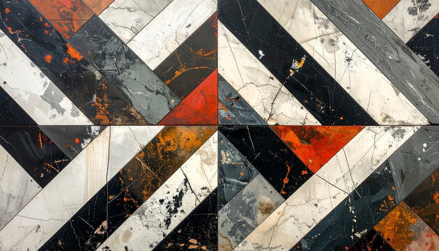 Modern Geometric Grunge Pattern Background
