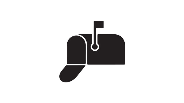 Mailbox icon depicts a classic post box with a raised flag indicating the presence of outgoing mail ready for collection.