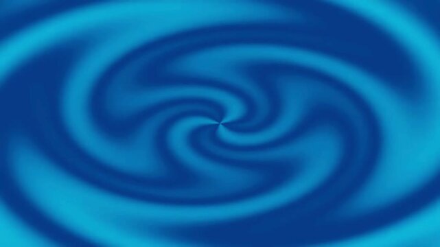 Abstract Swirl Motion in Bright Blue Centering Spiral