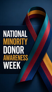 National Minority Donor Awareness Week Ribbon Graphic