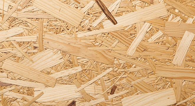 Natural OSB wood texture board for construction and industrial building material background
