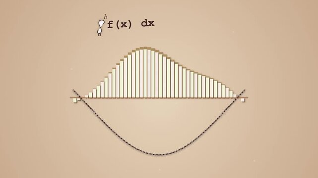Calculus Visualization Representing Definite Integral Using Riemann Sums