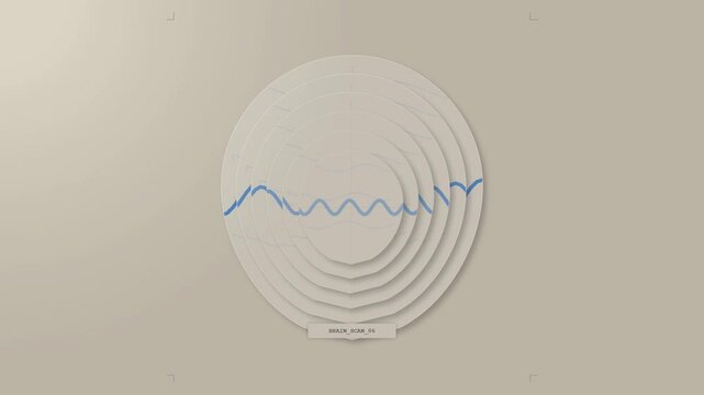 Minimalist Animated Brain Scan Interface for Medical Data Analysis