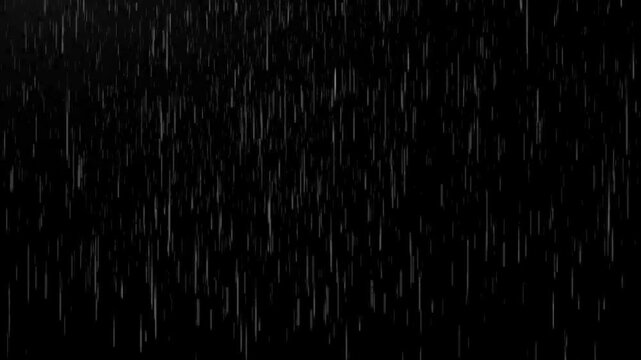 Rain streaks descend through a dark void to mimic the intensity of a heavy downpour.