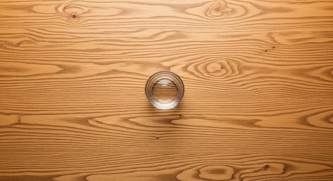 A clean top view of a rustic wooden table surface featuring natural grain patterns and light brown texture for creative product mockups, texture, architectural, blank
