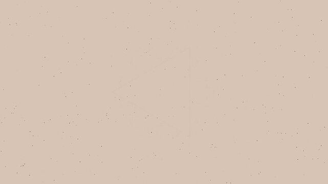 Abstract Koch Snowflake Fractal Geometry Animation in Beige Background