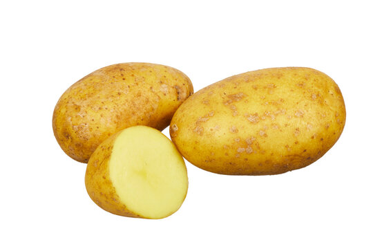 fresh cut potatoes isolated on white or transparent png