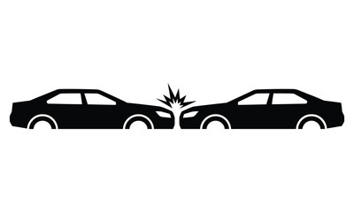 Naklejka premium Insurance Claim After Car Accident Vector Illustration