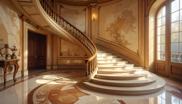 Grand Luxury Staircase Interior