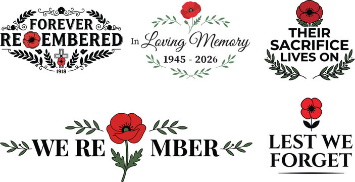Remembrance day poppy floral designs for memorials and veteran tributes