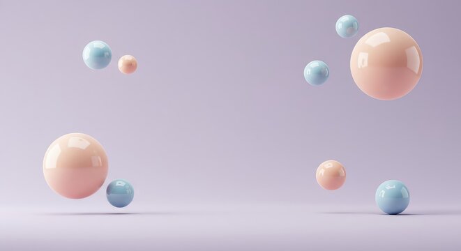 Abstract pastel background creating an empty canvas for subconscious thought. Surreal floating shapes implying memory and a dreamy sequence, visualization, pastel, atmospheric