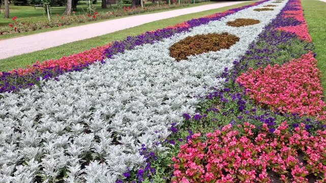 Traditional Floral Carpets
 flowerbed patterns are frequently designed to mimic traditional folk embroidery motifs ornamental carpet designs.​Plant Selection sharp geometric shapes and contrasting col