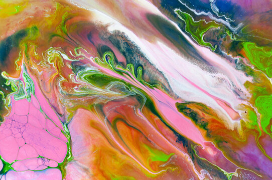 Colorful abstract design with various shapes and patterns in bright shades