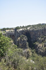 Fototapeta premium Observation Elevator and Viewing Platform Over Cennet Cehennem Sinkholes in Mersin, Turkey
